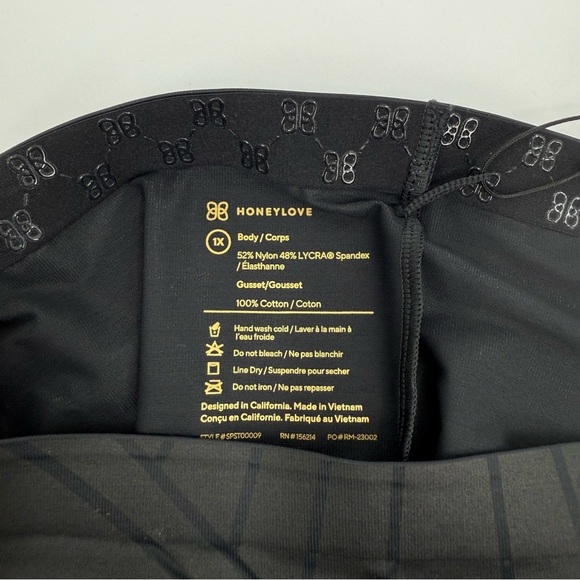 HoneyLove ShadowSculpt High-Waist Short in Black Vamp Size 1X - Picture 5 of 13